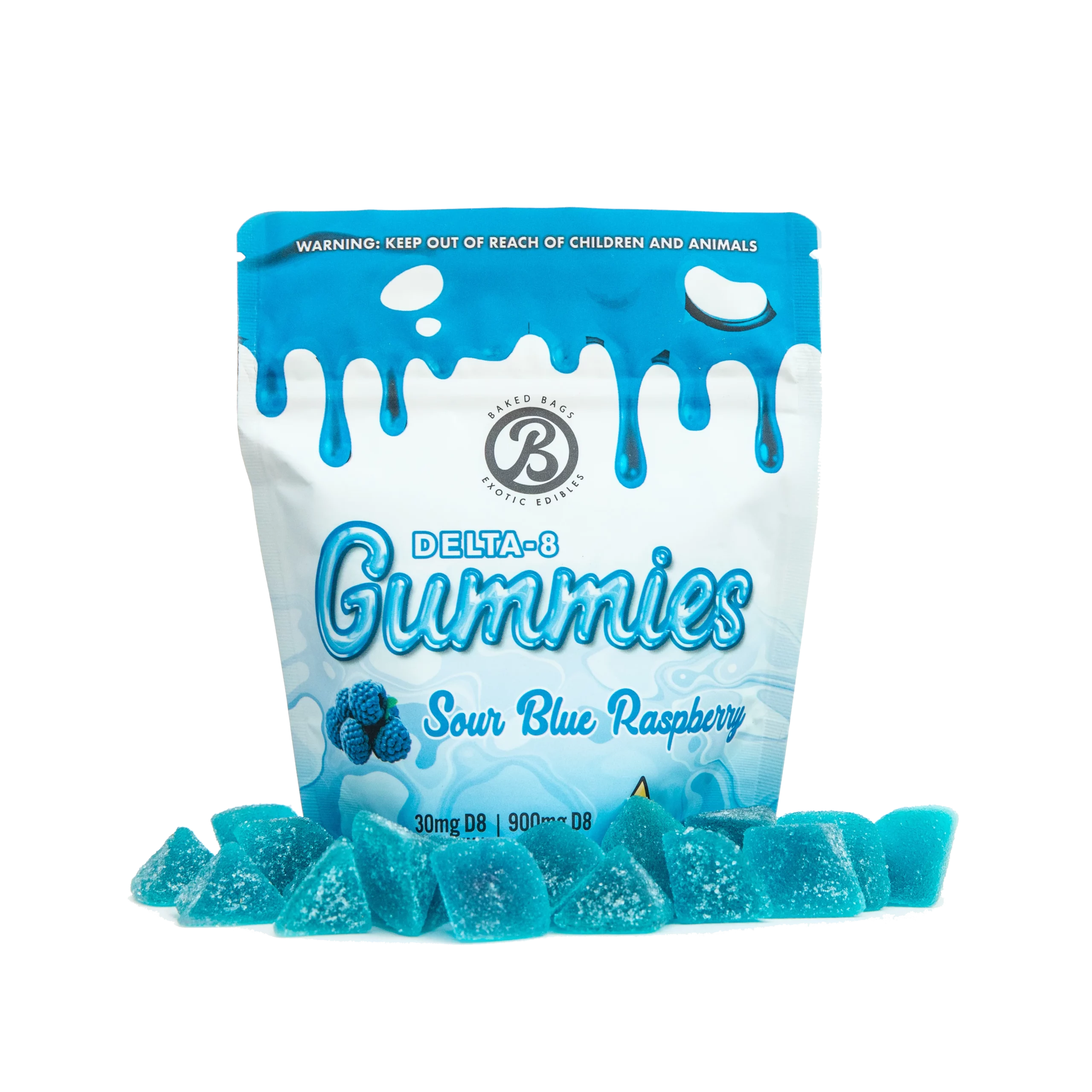 GUMMIES - SOUR BLUE RASPBERRY